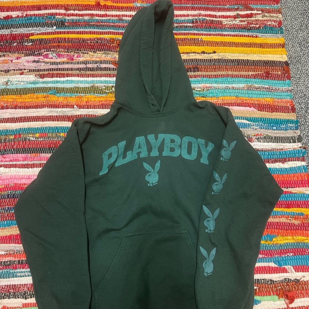 Green playboy hoodie